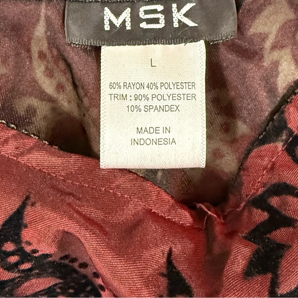 MSK Black and Pink Vintage Gothic Fairy A-Line Skirt - Picture 4 of 5